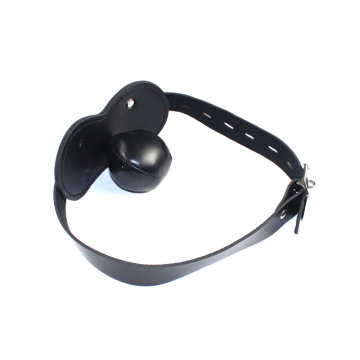 Leather Strap Mouth Red Ball Metal Link Multi-Color Bondage Gag Sex Ball Gag Sex Gag